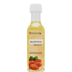 Bottle containing 100ml almond oil by divinum