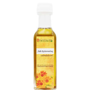 Bottle containing 100ml calendula oil by divinum