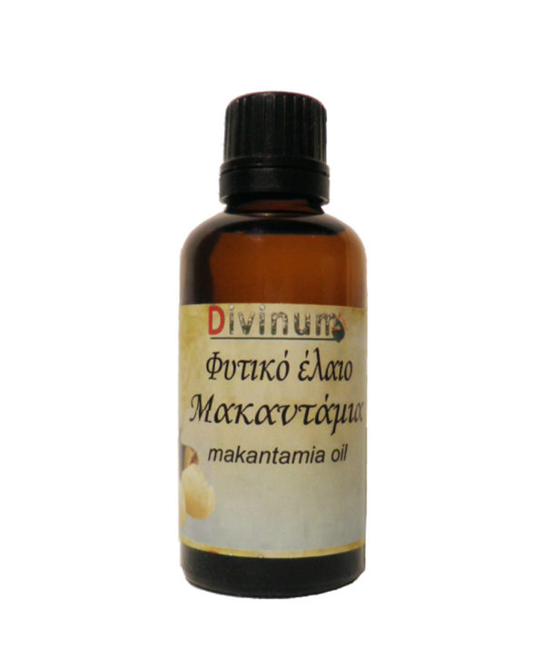 Bottle containing 50ml macadamia oil by divinum