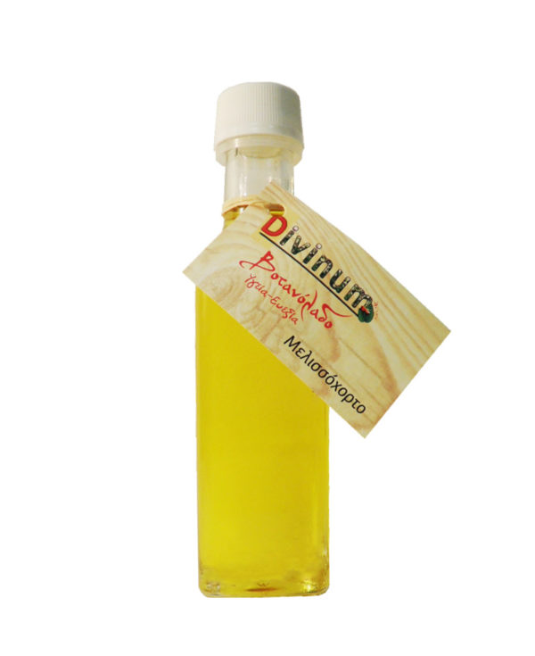 Μπουκαλάκι που περιέχει 100ml λάδι από μελισσόχορτο της εταιρίας divinum