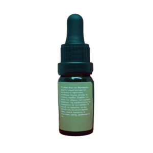 Sage essential oil Iperos Herbs in a glass vial with green label on the side