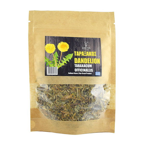 Taraxacos Dandelion in doypack package, grated dried leaves and flowers 20gr