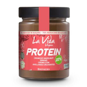 Chocolate hazelnut spread with more protein LA VIDA VEGAN PROTEIN organic x / g 270gr with red label