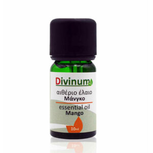 Mango essential oil in green vial 10ml with dispenser