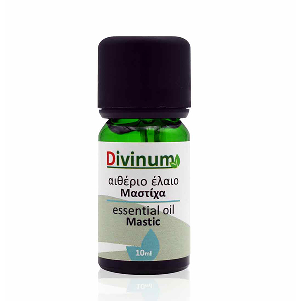 Mastic essential oil in green vial 10ml with dispenser