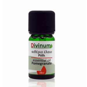 Pomegranate essential oil in green vial 10ml with dosing