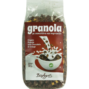 Granola with chocolate & orange organic Bioagros 350gr with red label