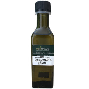 Macadamia oil Melimpampa 100ml in rectangular oil glass vial