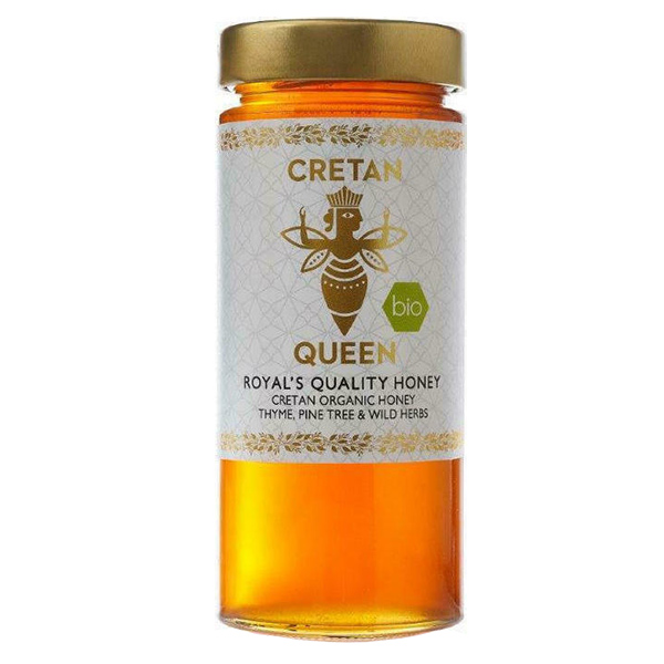 Μέλι θυμαρίσιο με άγρια βότανα & πεύκο βιολογικό Cretan Queen 400gr