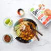 Σούπα κάρυ curry mix vegan Cultured Foods 130gr έτοιμη στο πιάτο για σερβίρισμα