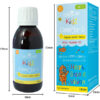 Ωμεγα 3 λιπαρά DHA+EPA Kidz για παιδιά 6-12 ετών Natures Aid 150ml οι διαστάσεις του προϊόντος