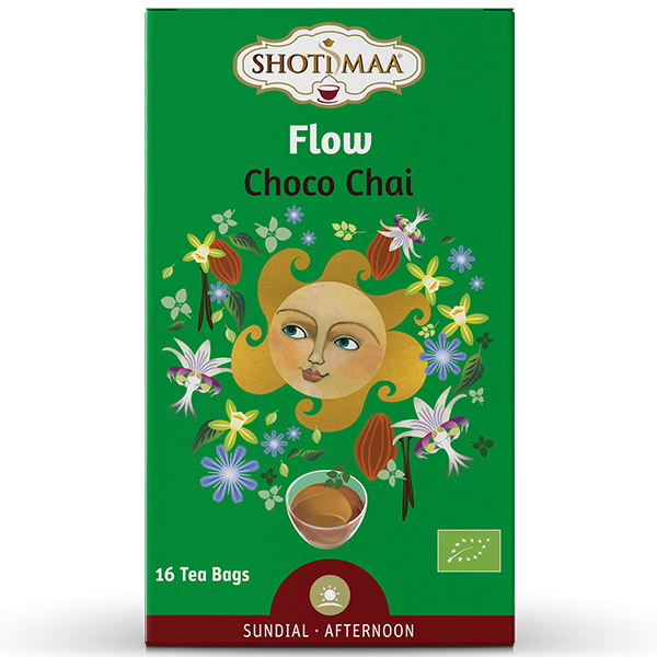 Τσάι Balance Your Day "Flow" chai σοκολάτα BIO Shoti Maa 16 φακελάκια 32gr σε πράσινη συσκευασία
