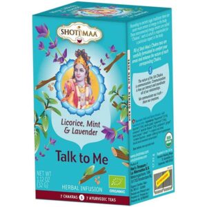 Τσάι Chakras "Talk To Me" γλυκόριζα μέντα & λεβάντα BIO Shoti Maa 16 φακελάκια 32gr στο πλάι