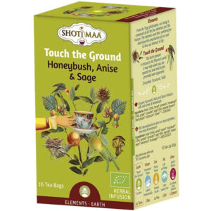 Τσάι Elements "Touch The Ground" honeybush γλυκάνισος & φασκόμηλο BIO Shoti Maa 16 φακελάκια 32gr στο πλάι