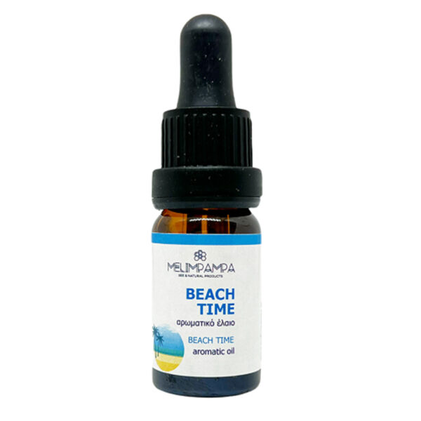 Αρωματικό έλαιο παραλίας beach time καλλυντικής χρήσης Melimpampa 10ml σε γυάλινο φιαλίδιο