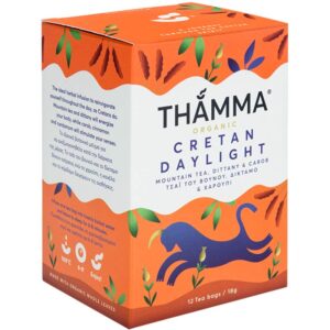 Thamma Cretan Daylight Βιολογικο αφέψημα 12φακελάκια x1.5gr σε χάρτινο πορτοκαλί κουτάκι
