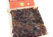 Ελιές Καλαμών Μαύρες σε Άλμη Κτήματα Καραγκούνη 250gr με κόκκινη ετικέτα