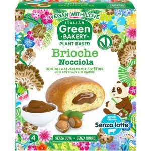 Brioche με Πραλίνα Φουντουκιού (4x45g) Vegan Green Bakery 180gr