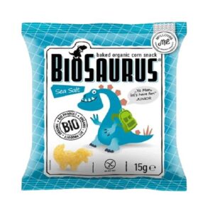 Vegan Γαριδάκια με Αλάτι Biosaurus Bio McLloyd's 15g σε γαλάζιο μικρό σακουλάκι